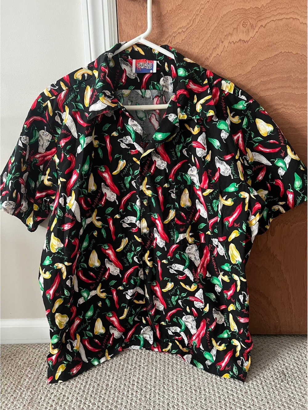Hot and Sweet Peppers Button Down Shirt